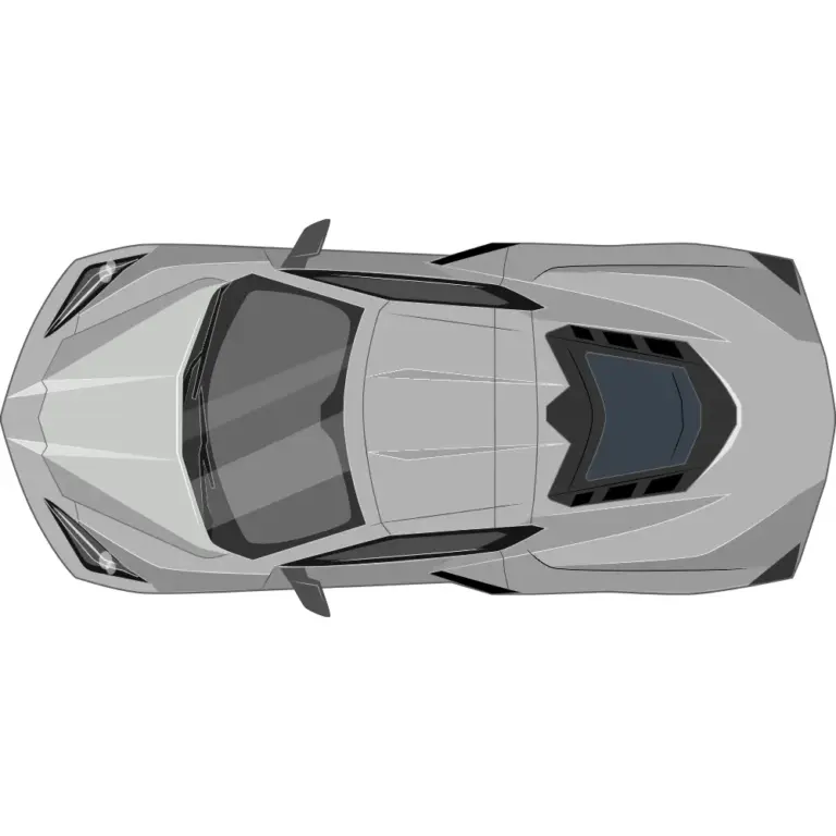 Chevrolet Corvette 2022 Top Car Toon Decal