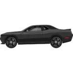 Dodge Challenger SRT 2022 Side Car Toon Decal