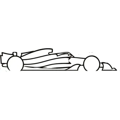 Formula 1 F1 Race Car Silhouette Decal