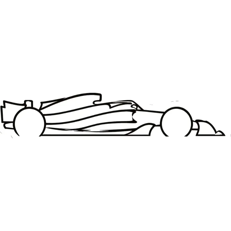 Formula 1 F1 Race Car Silhouette Decal
