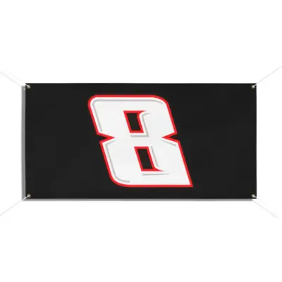 Kyle Busch Number 8 Garage Banner