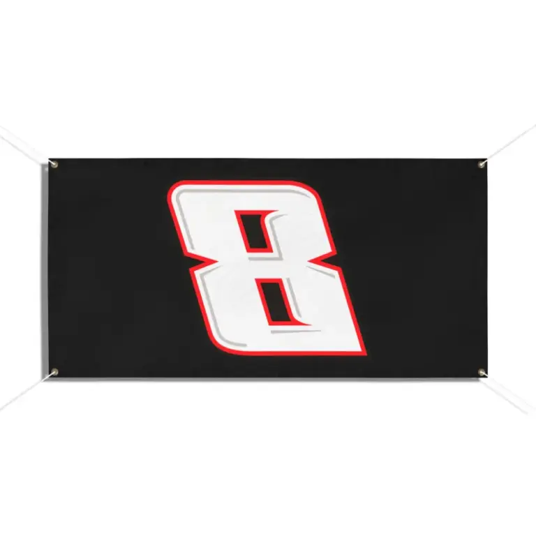 Kyle Busch Number 8 Garage Banner