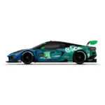 DXDT Racing No. 36 Chevrolet Corvette Z06 GT3.R Decal