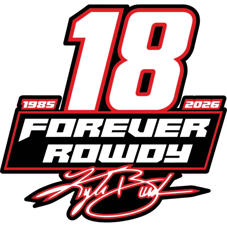 Kyle Busch 1985-2026 Forever Rowdy Memorial Decal