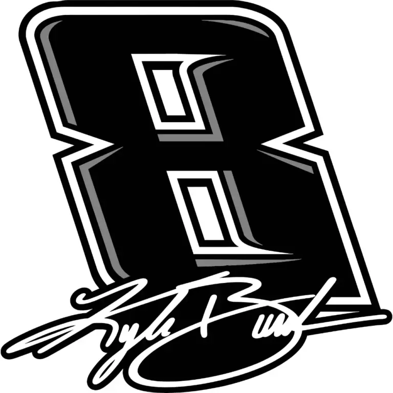 Kyle Busch 8 Signature Tribute Black Decal