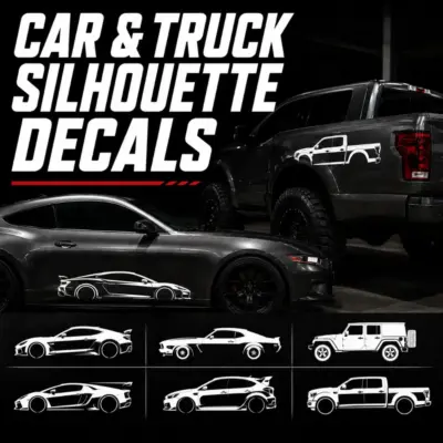 Car & Truck Silhouette Decals