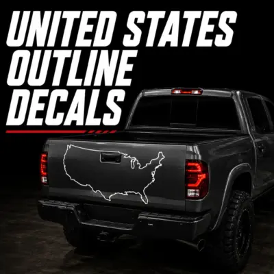 United States Outline Decals