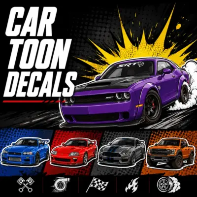 Car Toon Decals