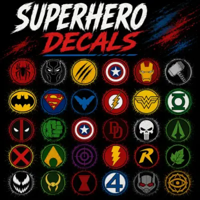 Superhero Decals