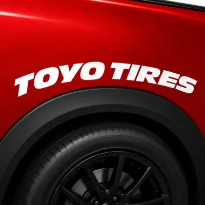Toyo Tires Curved Fender Decal