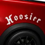 Hoosier Tires Curved Fender Decal