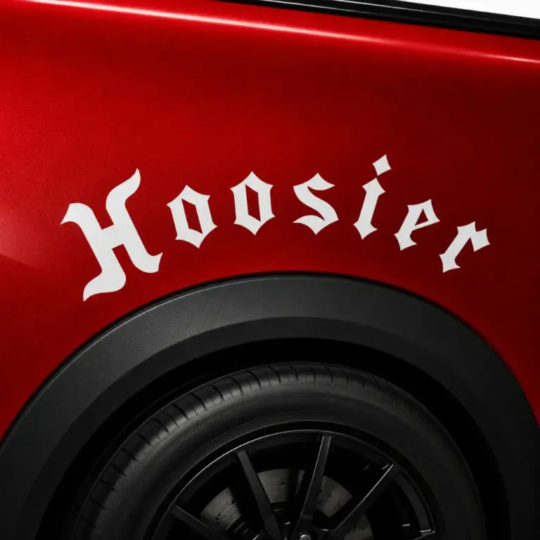 Hoosier Tires Curved Fender Decal
