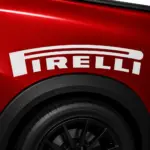 Pirelli Tires Curved Fender Decal