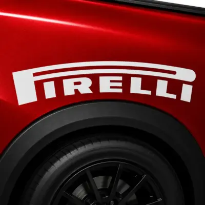 Pirelli Tires Curved Fender Decal