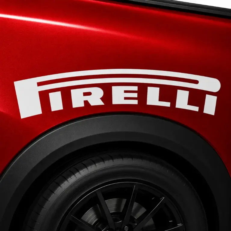 Pirelli Tires Curved Fender Decal