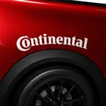 Continental Tires Curved Fender Decal