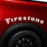 Firestone Tires Curved Fender Decal