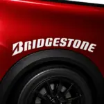Bridgestone Tires Curved Fender Decal