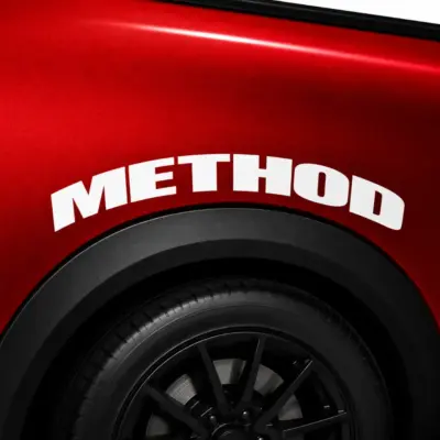 Method Race Wheels Curved Fender Decal