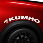 Kumho Tires Curved Fender Decal
