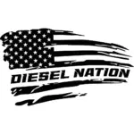 Diesel Nation American Flag Decal