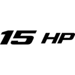 15 HP Decal