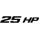 25 HP Decal