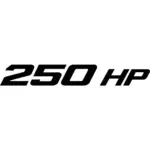 250 HP Decal