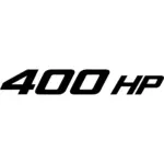 400 HP Decal