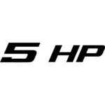 5 HP Decal