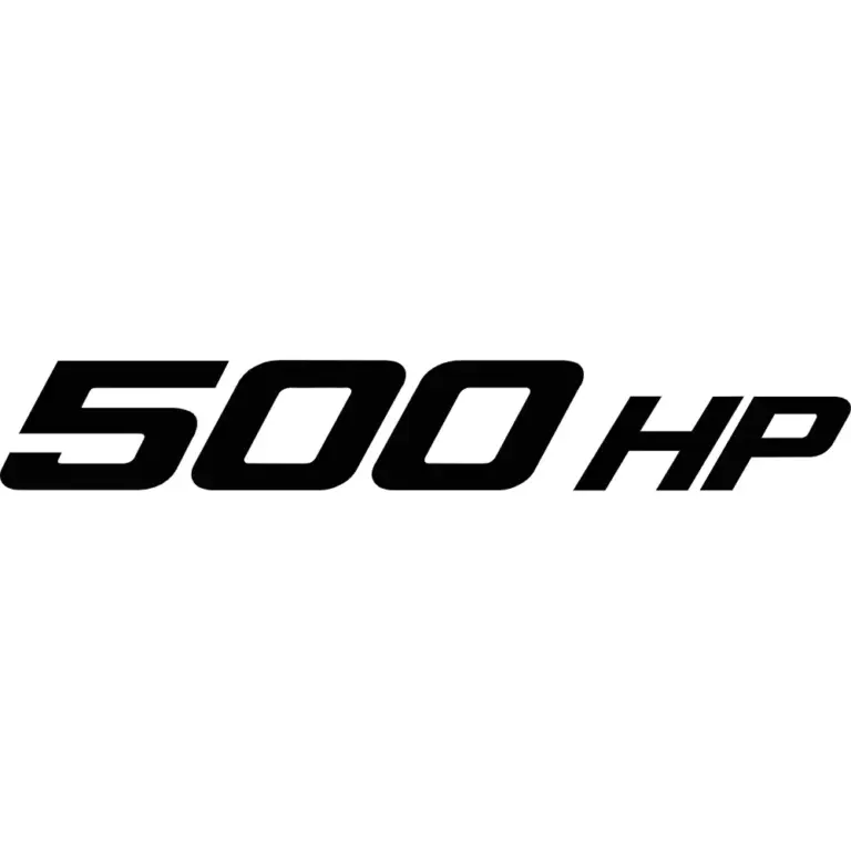 500 HP Decal