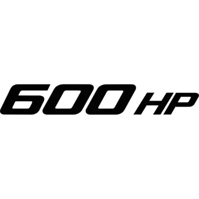 600 HP Decal