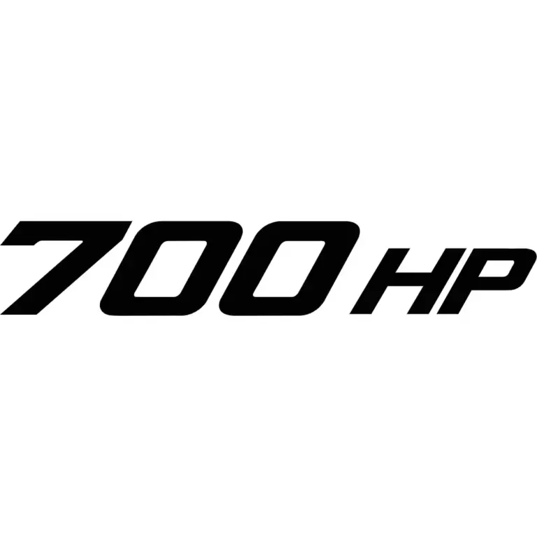 700 HP Decal