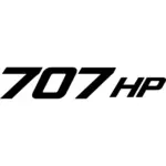 707 HP Decal