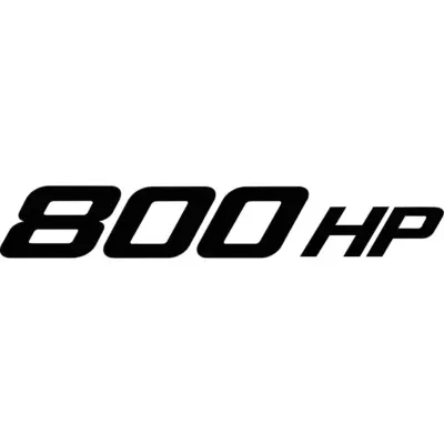 800 HP Decal