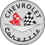 C1 Corvette Crossed Flags Decal