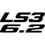 Chevy LS3 6.2 Decal