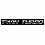Twin Turbo Chrome Badge