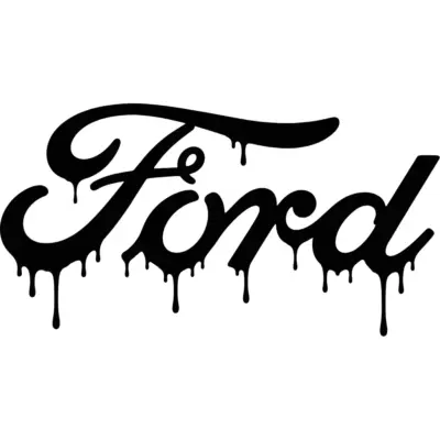 Ford Script Drip Decal