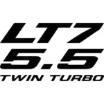 Chevy LT7 5.5 Twin Turbo Decal