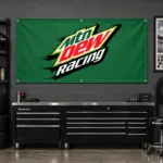 Mountain Dew Racing Garage Banner