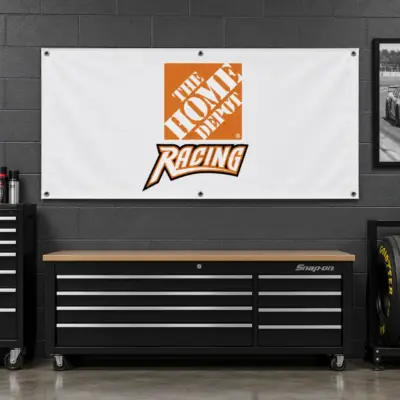 The Home Depot Racing Garage Banner