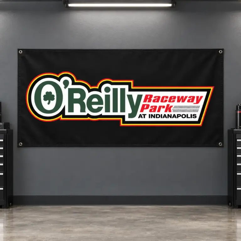 O’Reilly Raceway Park Garage Banner