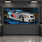 Cadillac CTS-V Coupe Racing Garage Banner