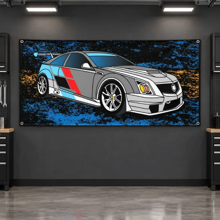 Cadillac CTS-V Coupe Racing Garage Banner