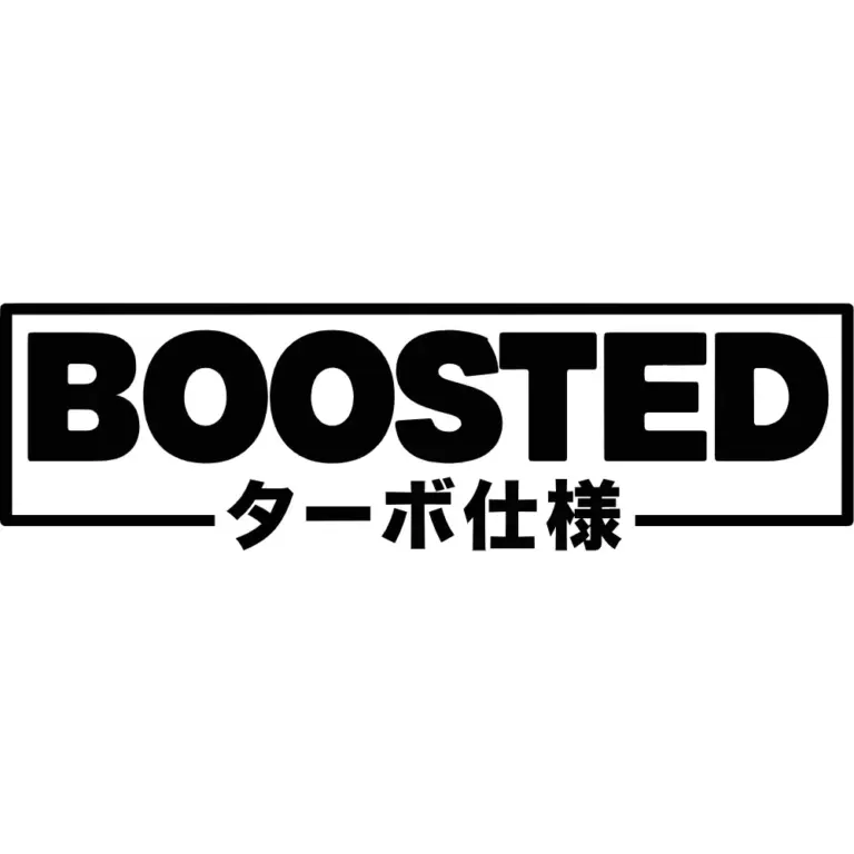 Boosted Japanese JDM Decal