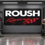 Roush Racing Flag Garage Banner