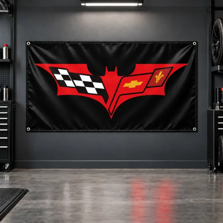 Corvette C6 Batman Garage Banner