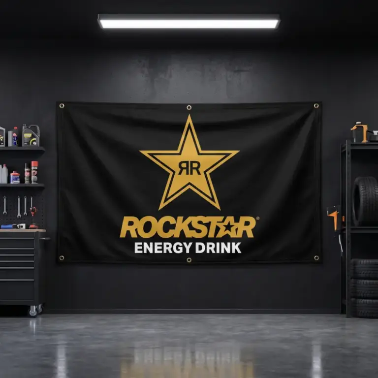 Rockstar Energy Drink Garage Banner